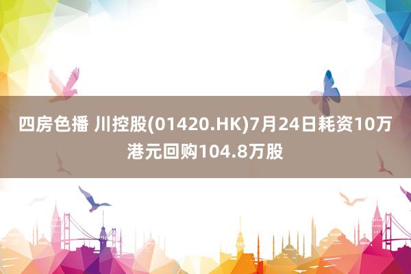 四房色播 川控股(01420.HK)7月24日耗资10万港元回购104.8万股