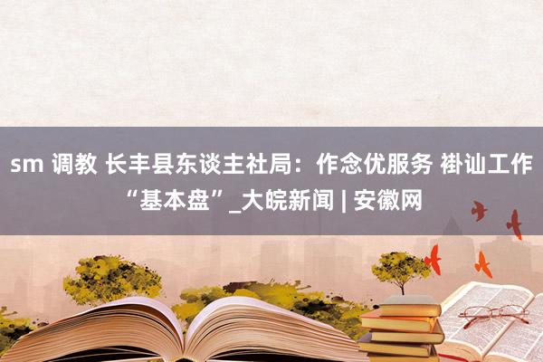 sm 调教 长丰县东谈主社局：作念优服务 褂讪工作“基本盘”_大皖新闻 | 安徽网